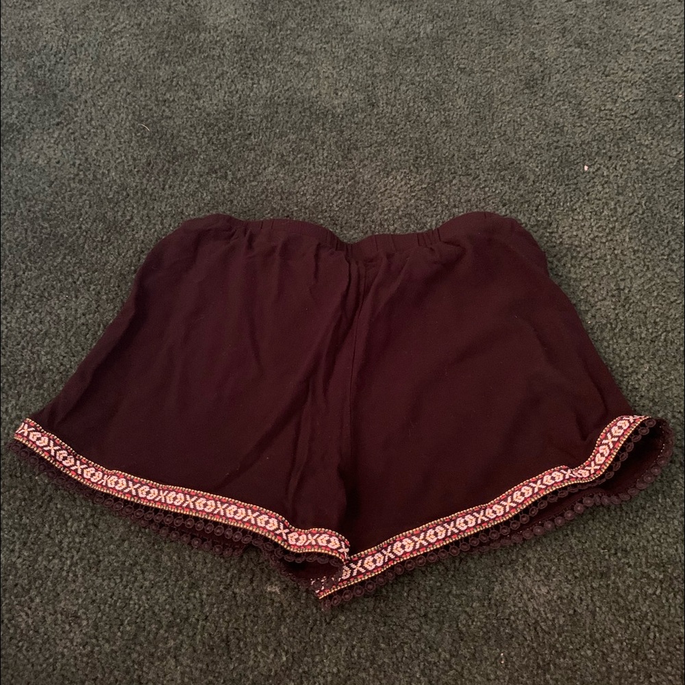 Black designed shorts